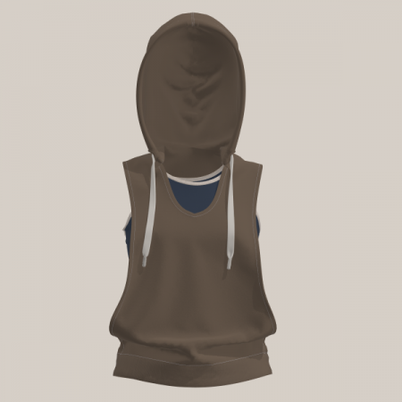 2356 민소매 후드