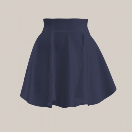 2506 미니 플레어 스커트