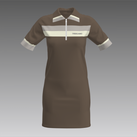 2598 Collar 저지 드레스